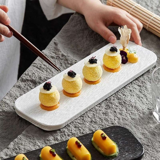 Rock Pattern Rectangular Sushi Plate Sashimi Plate Household - globaltradeleader