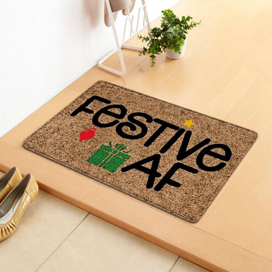 Faceless Doll Alphabet Christmas Bedroom Rug