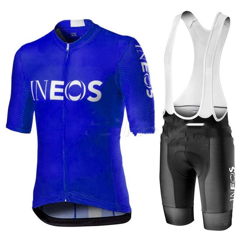 Cycling Jersey Short Sleeved Suit Suspender Shorts