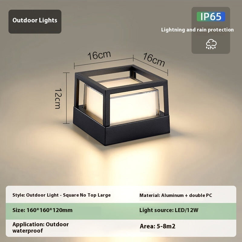 Outdoor Aluminum Wall Pillar Lamp - globaltradeleader