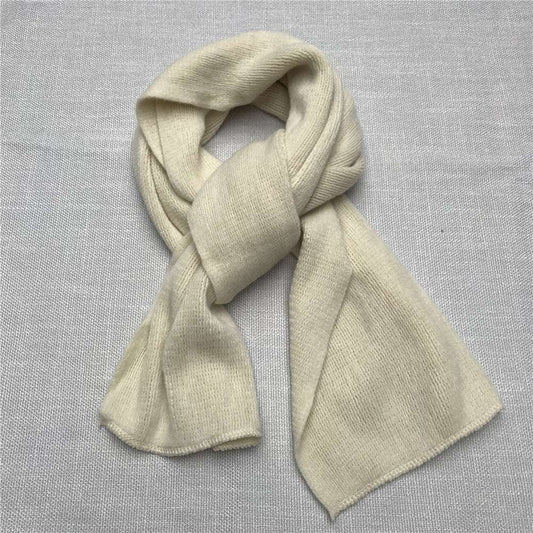 Winter Men's Solid Color Scarf Women's Shawl