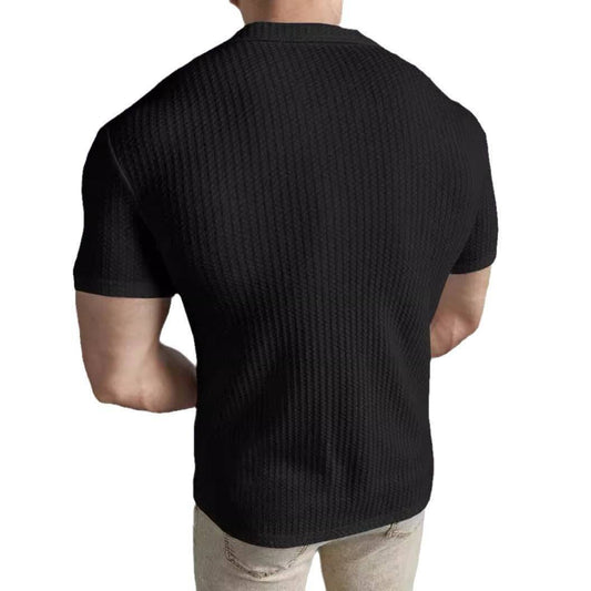 Fashion Casual Slim Top Short Sleeve Men - globaltradeleader
