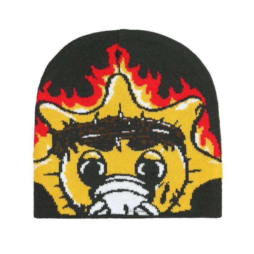 Fashion All-match Wool Cold Protection In Autumn And Winter Thermal Knitting Trend Cartoon Pattern Jacquard Hat - globaltradeleader