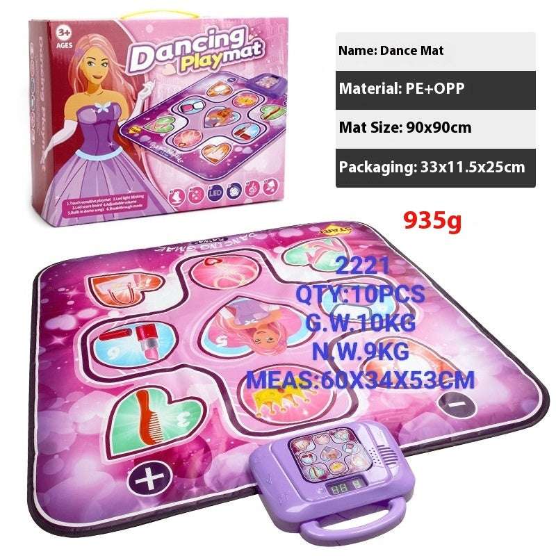 Cross-border Children's Electronic Dancing Mat Wireless Princess Dance Mat Pedal Game Mat Music Blanket Girl Boy Toy