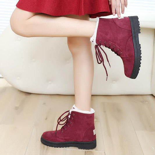 Winter Snow Boots With Warm Plush Ankle Boots For Women Shoes - globaltradeleader