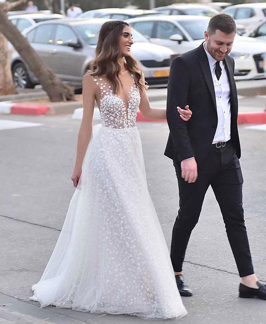 New Women's Dress Sexy V-neck See-through Dress - globaltradeleader