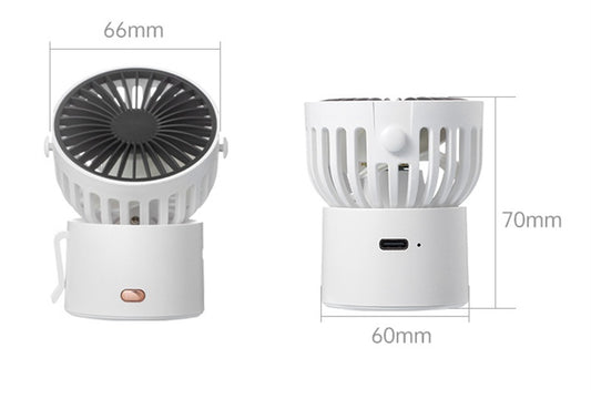 Variety Small Fan Lightweight Mini Can Hang Neck Desktop Portable USB Charging - globaltradeleader