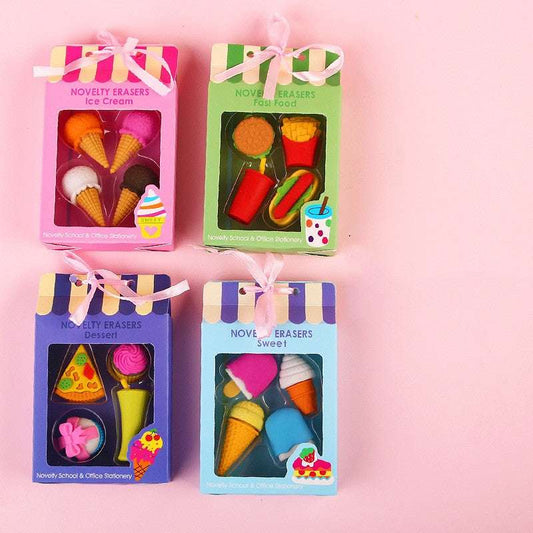 Cute Cake Gift Box Pencil Eraser