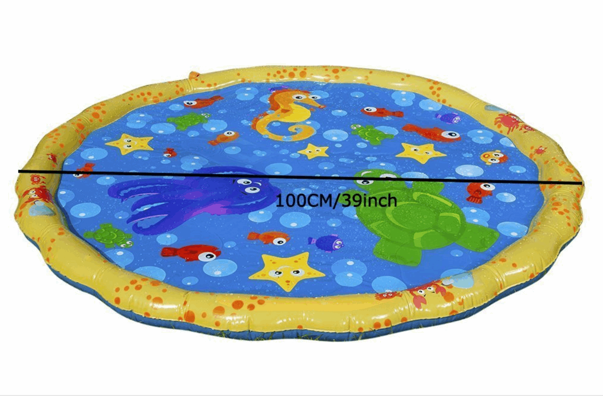 Inflatable spray pad