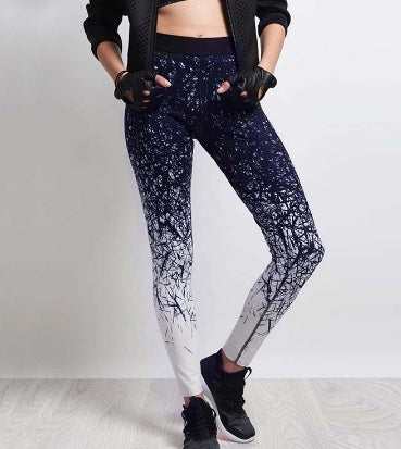 Yoga Pants Women Sports Clothing Chinese Style Printed Yoga leggings Fitness Yoga Running Tights Sport Pants Compression Tights - globaltradeleader