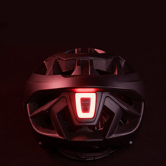 Bicycle Helmet LED Light Rechargeable Intergrally-molded Cycling Helmet Mountain Road Bike Helmet Sport Safe Hat