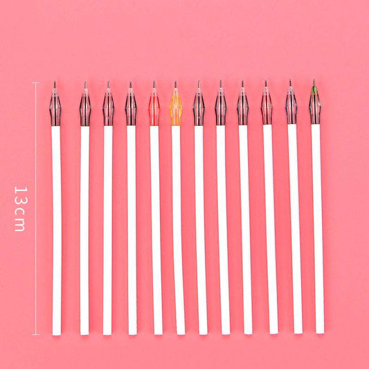 Cute Feather Peacock Color Gel Pen With Replaceable Refill