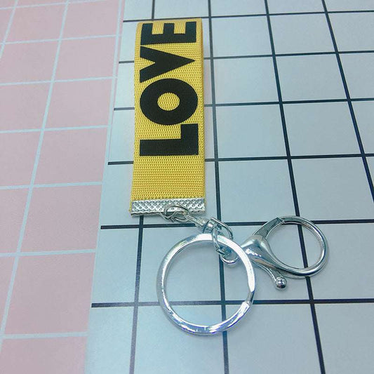 Letter LOVE Ribbon Keychain Pendant Gifts Pendant Accessories