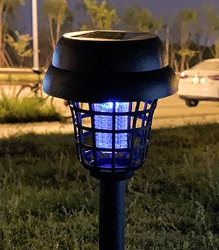 Cross-Border Solar Mosquito Killing Lamp Insecticidal WhiteLight Purple Outdoor Lawn Lamp LED Electronic Mosquito Repellent Lamp - globaltradeleader