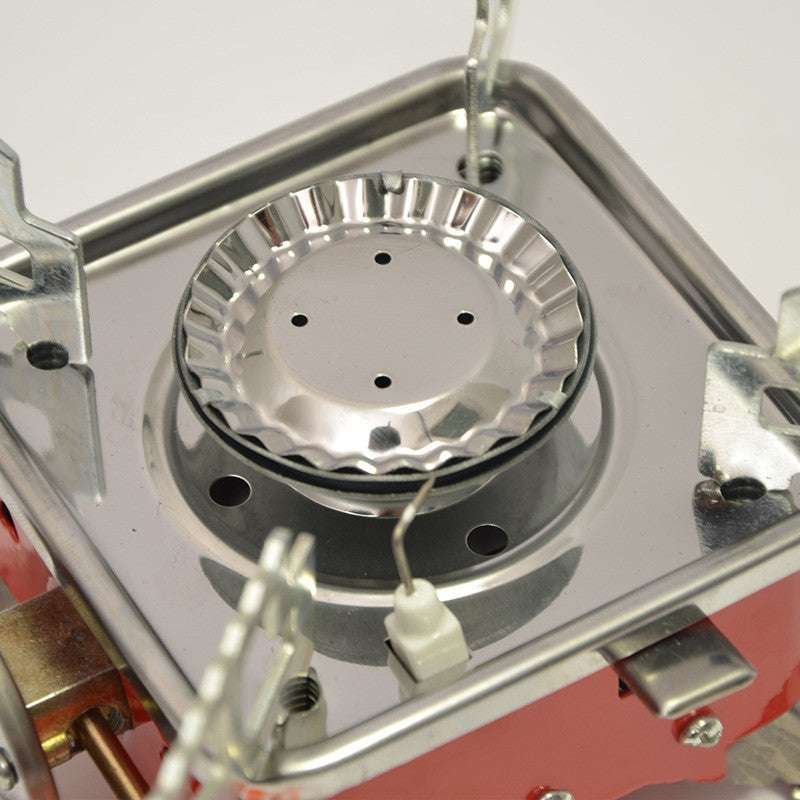 Outdoor Mini Small Square Stove Gas Stove Portable Folding Cassette Stove Camping Stove Picnic Cooker - globaltradeleader