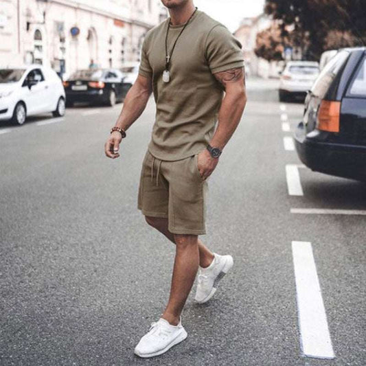 Short Sleeve Shorts Two-Piece Sports And Leisure - globaltradeleader