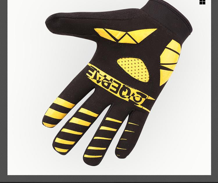Cycling gloves full finger breathable silicone