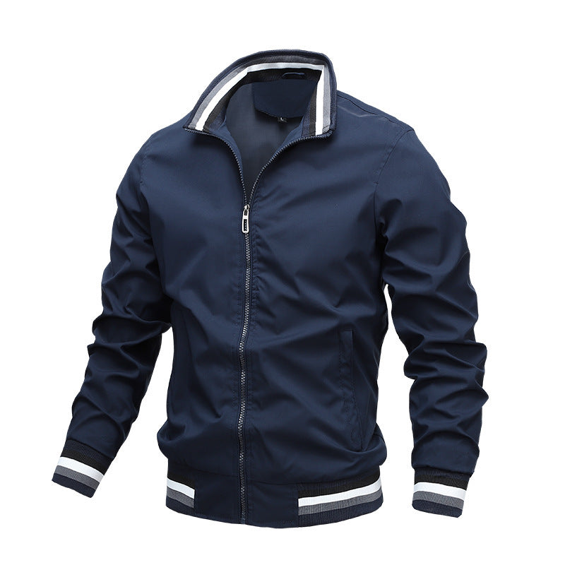 Sports Solid Color Jacket Men's - globaltradeleader