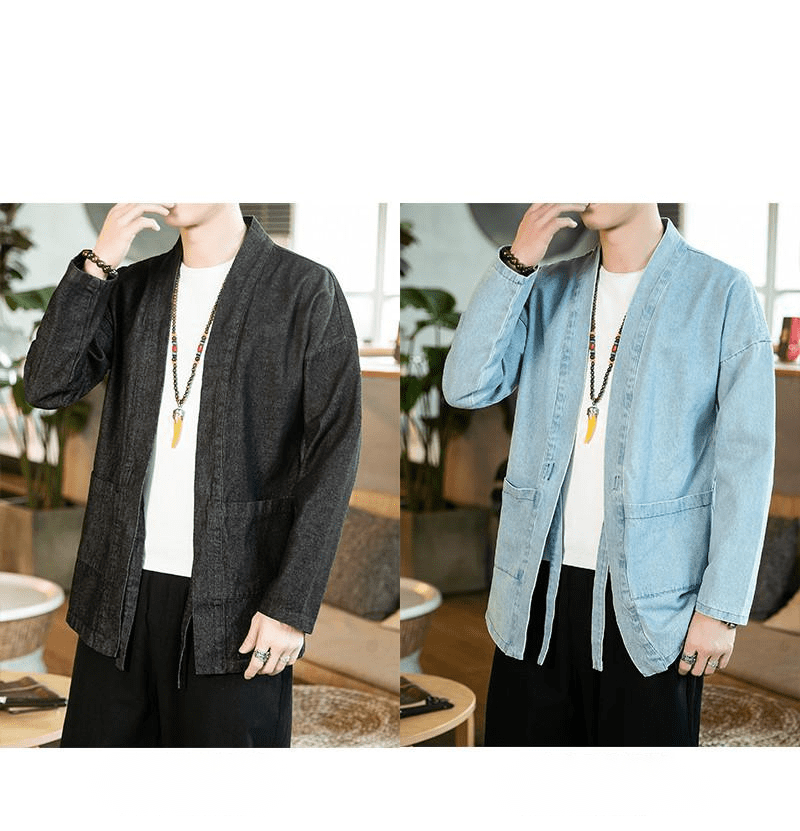 Chinese Tang suit youth cardigan plus size Hanfu