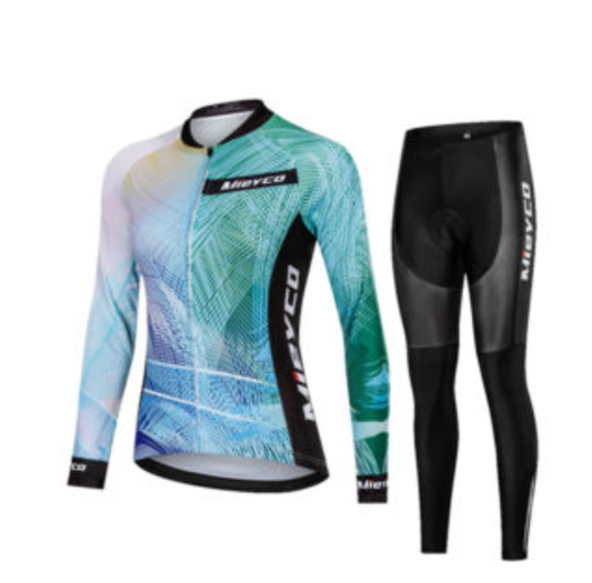 Cycling Jersey Suit Long Sleeved Thin Ladies Suit