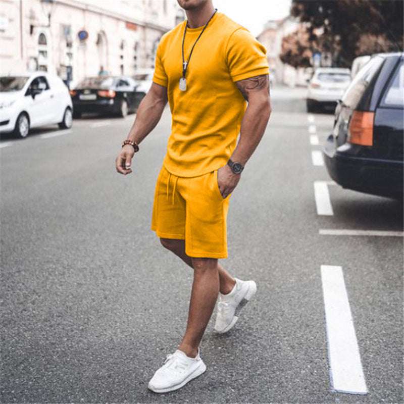 Short Sleeve Shorts Two-Piece Sports And Leisure - globaltradeleader