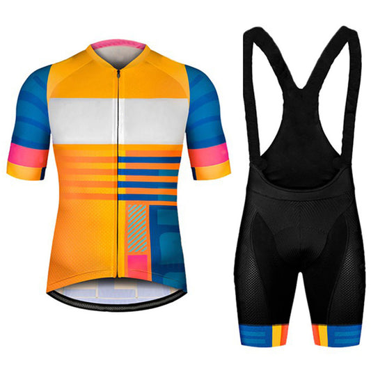 Short-sleeved Bib Cycling Jersey Suit Bicycle