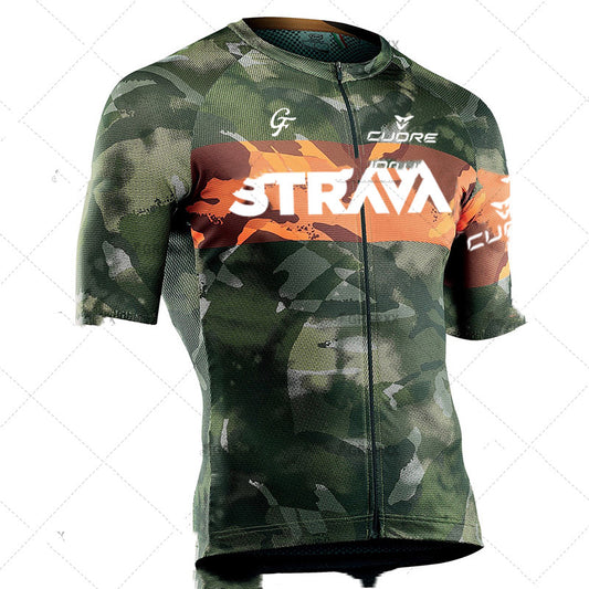 Cross-border Team Version Summer Cycling Jersey Men's Stretch High Neck Short-sleeved Shirt NW Outdoor Road Cycling Jersey