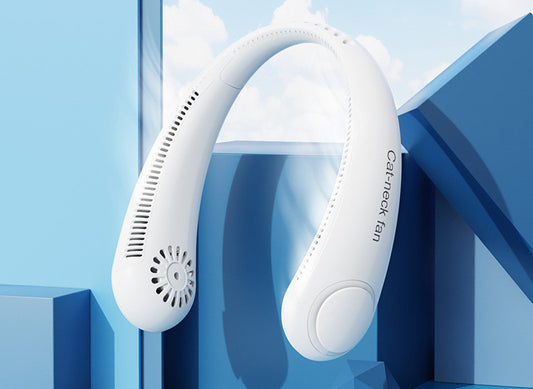 Charging Lazy Hanging Neck Folding Fan - globaltradeleader