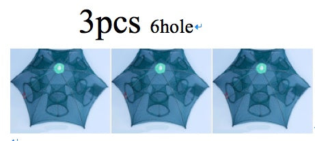 Strengthened 4-20 Holes Automatic Fishing Net Shrimp Cage Nylon Foldable Fish Trap Cast Net Cast Fold Crab Trap Fishing Network - globaltradeleader