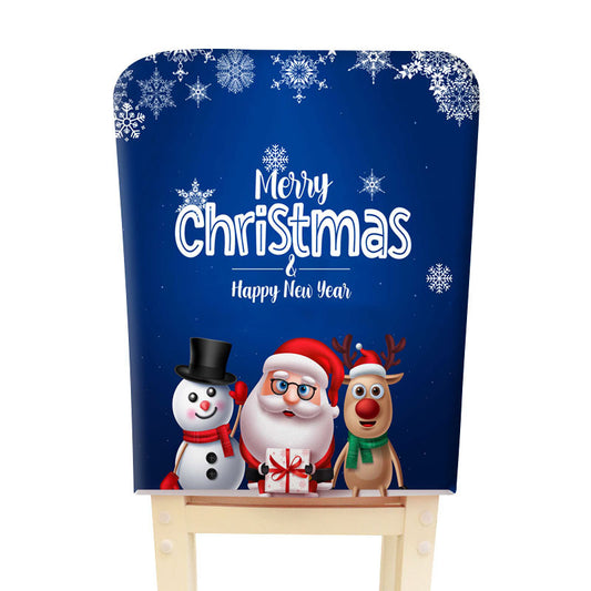 Christmas Table And Chair Cover Cartoon Decorative Printing Christmas Chair Cover Seat Cover - globaltradeleader