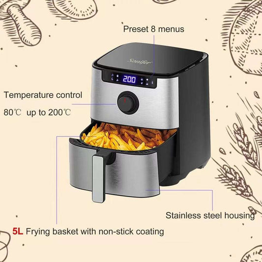 Household Touch Screen 50L Air Fryer - globaltradeleader