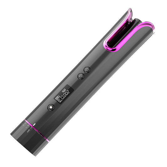 Automatic Hair Curler USB Cordless Wireless Auto Ceramic Curling Iron Hair Waver T Waves Iron Curling Wand Air Curler - globaltradeleader