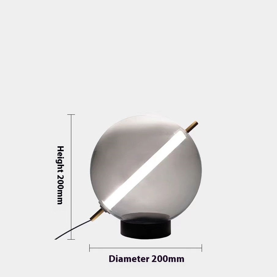 Creative Decoration Simple Glass Bedroom Bedside Lamp - globaltradeleader