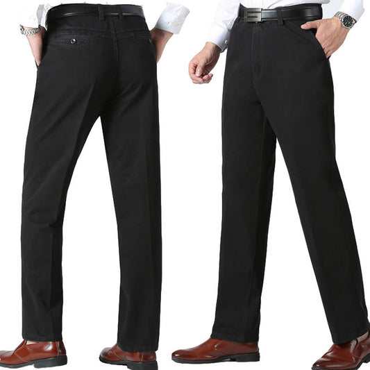 Middle-aged and elderly men's nine-point casual pants - globaltradeleader