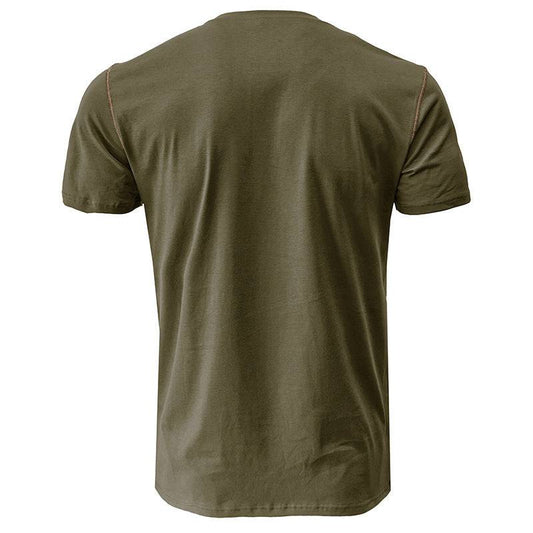 Summer Men's Color Matching Pocket T-shirt Top - globaltradeleader
