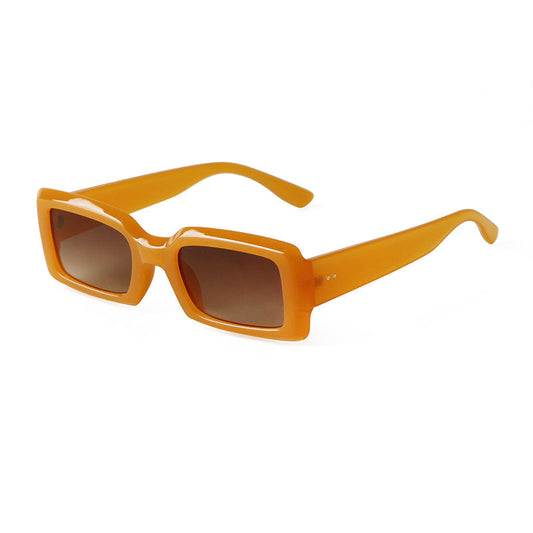 2022 New European And American Fashion Candy Color Small Round Nail Sunglasses Ins Wind Box Tide Sunshade Decorative Sunglasses Women