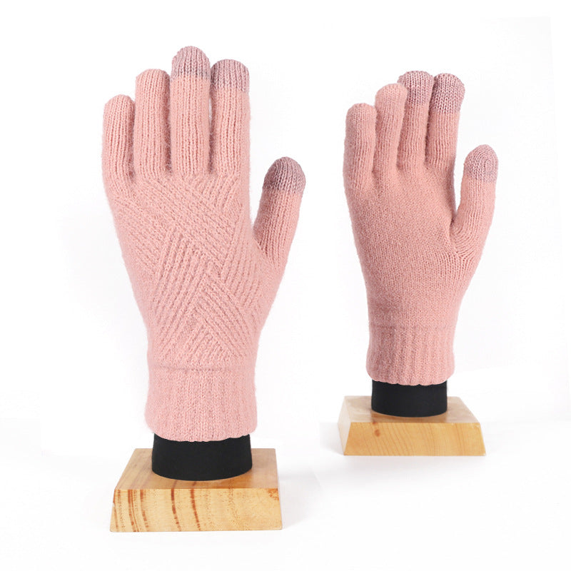 Men's Velvet Thickened Cold And Warm Cycling Gloves