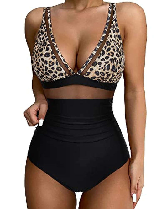 Women's High Waist One-piece Swimsuit - globaltradeleader