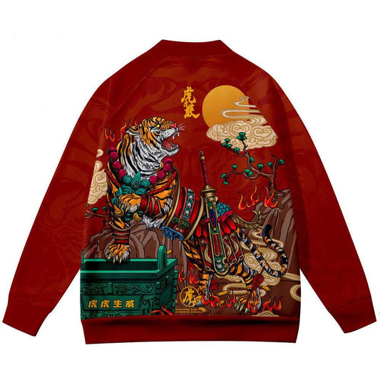 Huhushengwei Baseball Uniform Harajuku Style Single Breasted Jacket