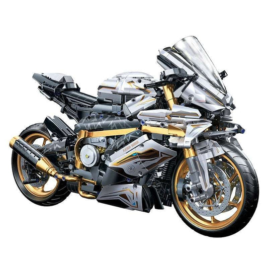 Children's Puzzle High Difficulty Assembling Motorcycle Building Blocks Toy Decoration - globaltradeleader