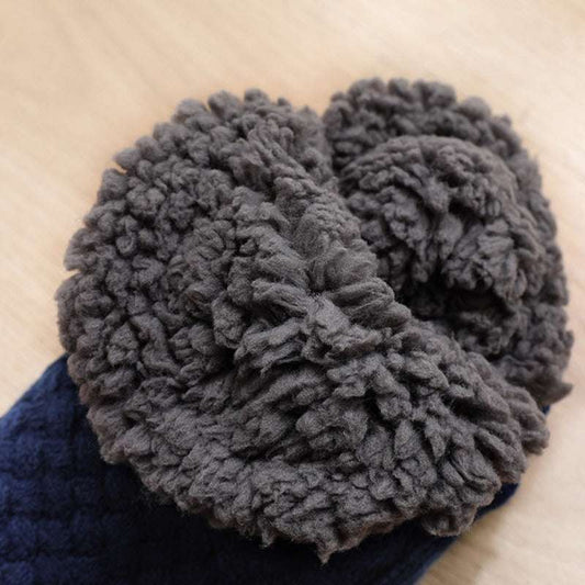 Twisted Winter Foot Fleece-lined Thickened Room Socks - globaltradeleader