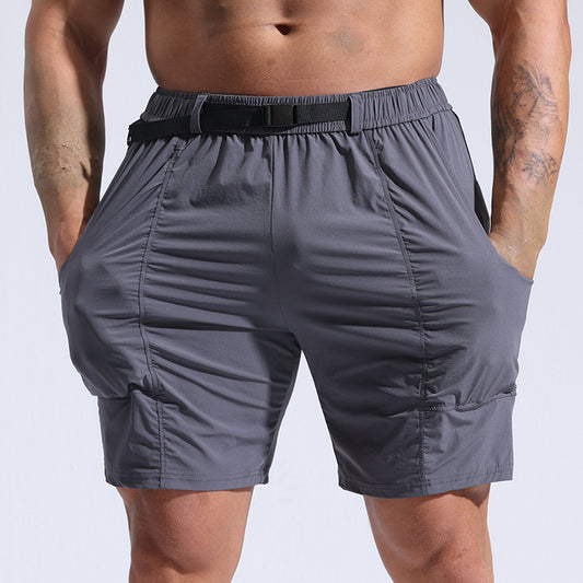 Athletic Shorts For Men With Pockets And Elastic Waistband Cargo Shorts - globaltradeleader