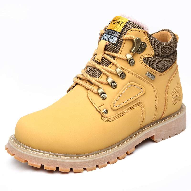 Autumn and Winter Martin Boots Men Lace Up Leather Tooling Shoes - globaltradeleader
