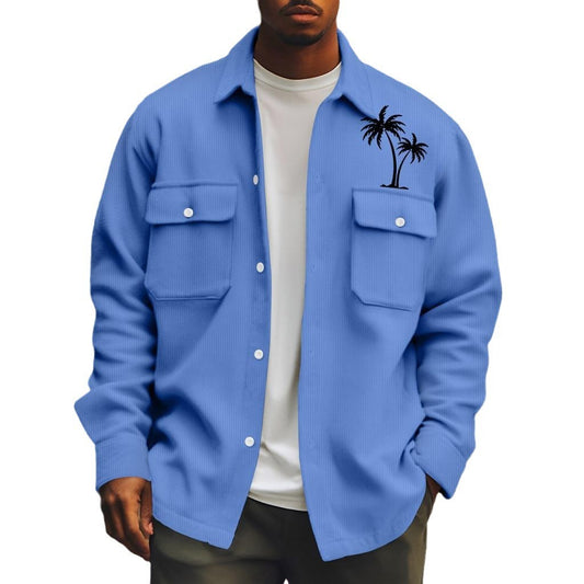 Men's Solid Color Basic Jacket Coat Plus Size Casual - globaltradeleader