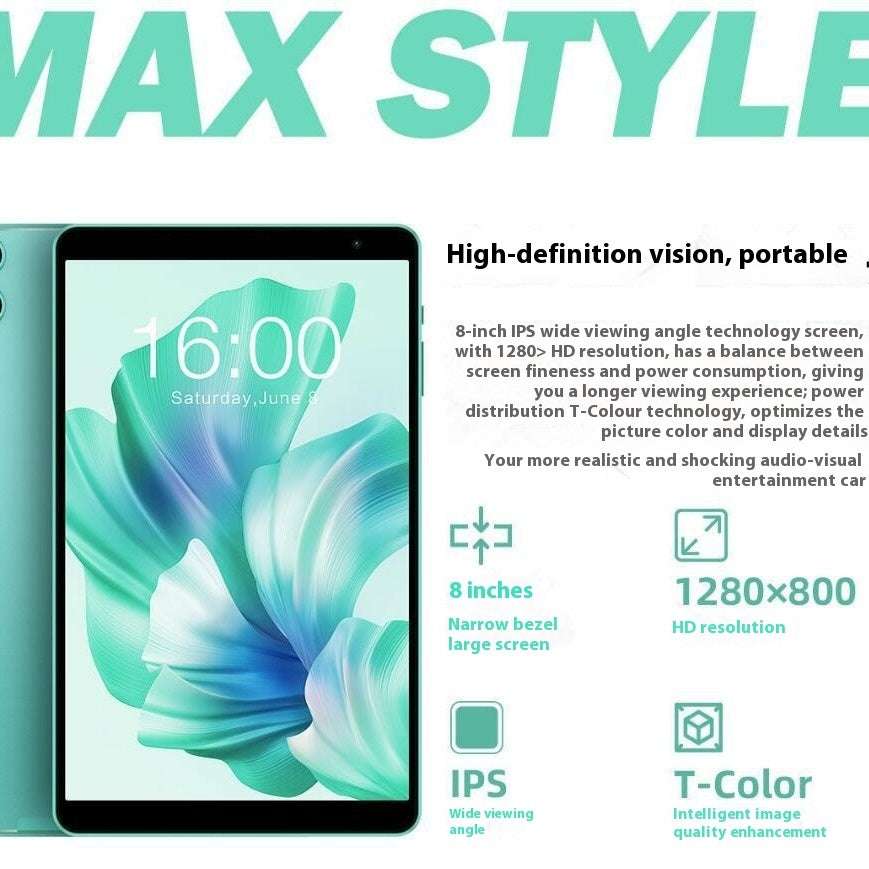 Android 13 Tablet 8-inch HD Eight-core Student 4GB 64GB - globaltradeleader