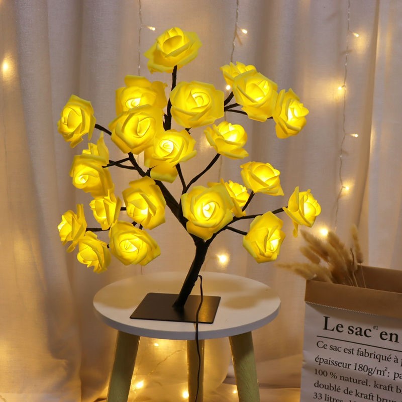 Bedroom Room Rose Tree Lamp Decoration - globaltradeleader