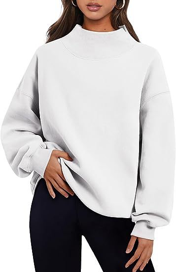 Pullover Sweatshirt Solid Color Loose Tops Round Neck Hoodie Women Thick Clothing - globaltradeleader