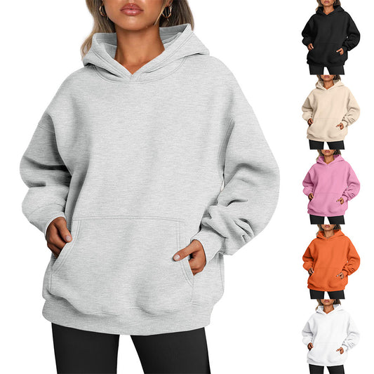 Women's Oversized Hoodies Fleece Loose Sweatshirts With Pocket Long Sleeve Pullover Hoodies Sweaters Winter Fall Outfits Sports Clothes - globaltradeleader