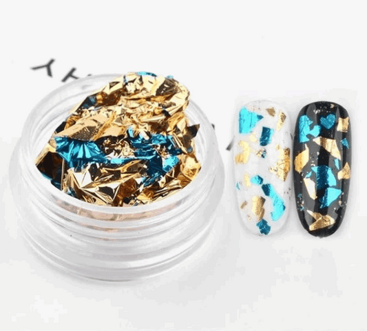 Nail tin foil fragment nail jewelry