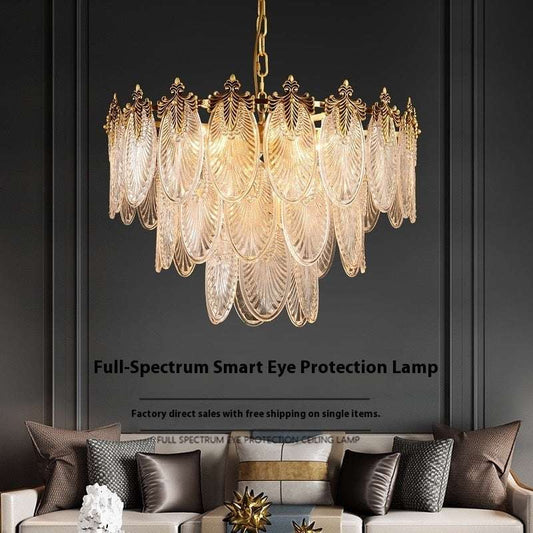 Glass Chandelier Living Room Simple Creative Bedroom Chandelier - globaltradeleader